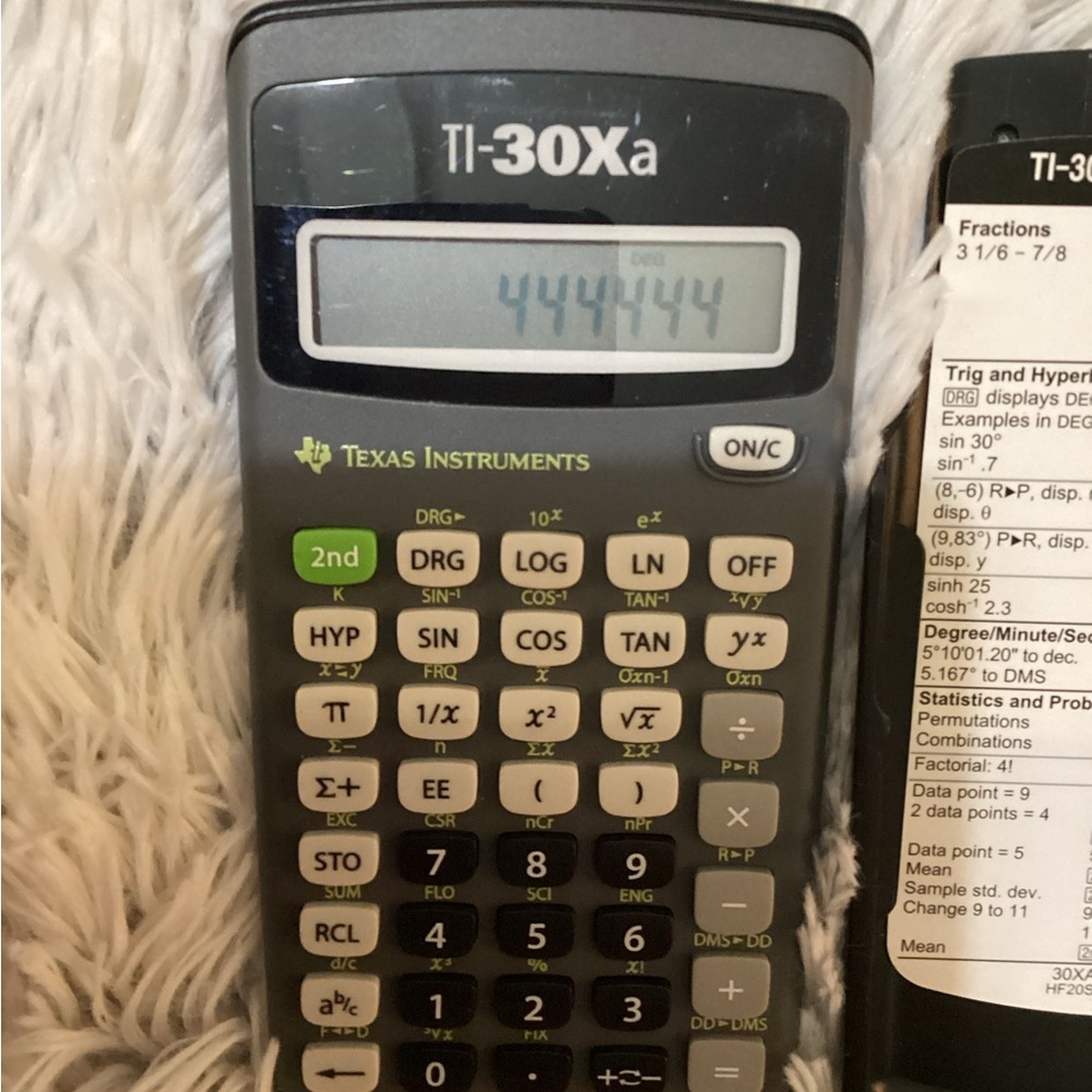 Texas Instruments TI-30Xa Scientific Calculator w/ Cover | Tested & Working - Picture 2 of 11